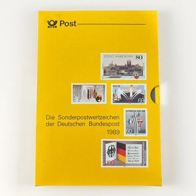 BRD Bund Jahrbuch 1989 komplett mit allen Marken + SD = Jahreszusammenstellung - Bild 1 von 4