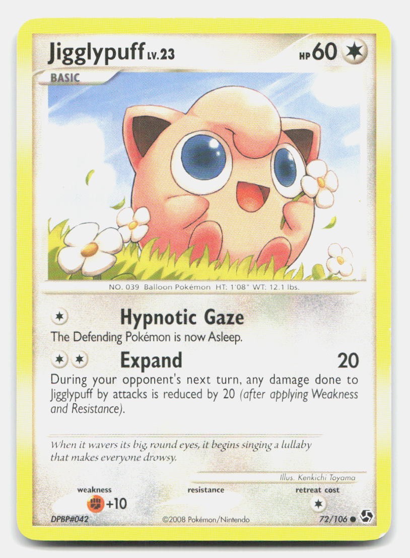 Jigglypuff 72/106 Common Great Encounters Pokemon NM