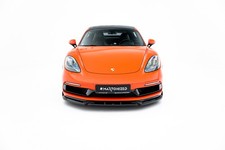 Cup Spoilerlippe Front Ansatz V.3 passend für Porsche 718 Cayman GTS 982c schwar