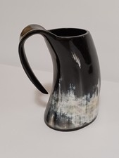 Viking Style Drinking Horn Tankard Mug
