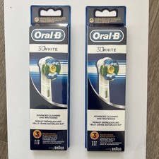 Oral-B -3D White Replacement White Toothbrush Heads - 2 pack for 6 pcs  19.99