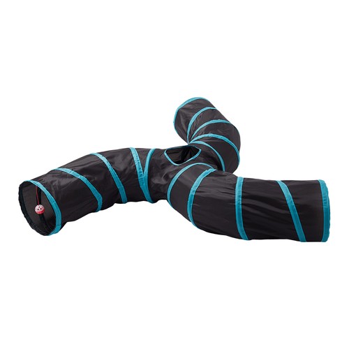 Interactive 3-Way Pet Tunnel Pop Up Play Tube for Cats & Small Dogs S-Shaped - Picture 6 of 12