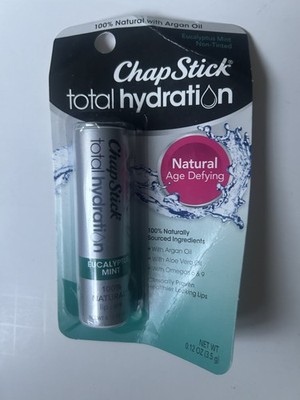 ChapStick Total Hydration EUCALYPTUS MINT Non-Tinted 0.12 oz Natural Age Defying