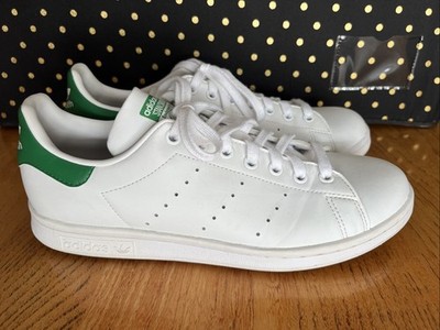Stan Smith Adidas Men 9.5 Women 11 Green Primegreen White Leather Sneaker