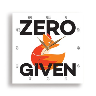 3dRose, Zero Fox Given, Wall Clock
