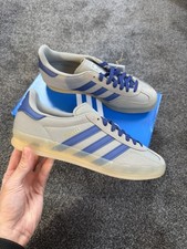 UK 8 - Adidas Originals Gazelle Indoor Silver Pebble Mens JQ8390