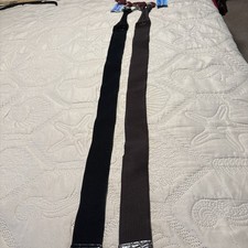 NWT Brighton Stretch Belts Black/Brown Decorated Closure Size L