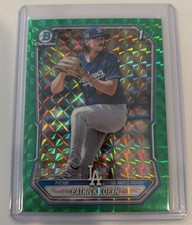 2026 Bowman Chrome Prospects Green Geo Refractor - Patrick Copen 1st Dodgers /99