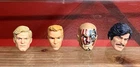 Lot of 4 heads for custom Marvel Legends & GI Joe Classified Figures - 1/12 - 6”