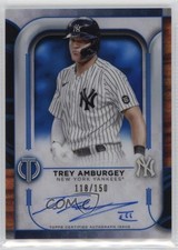 2022 Topps Tribute Tribute Auto Blue 118/150 Trey Amburgey #TA-TAM Auto v5x