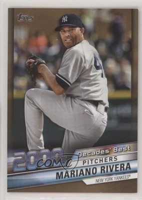 2020 Topps Decades Best Pitchers Gold 19/50 Mariano Rivera #DB-76 HOF 04br