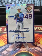 2025 Panini Prospect Edition Baseball Drew Beam Purple Scope Auto /49 Royals