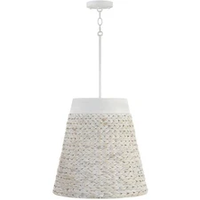 Capital Lighting Fixtures 343941HW OPEN BOX Tallulah Pendant Chalk Wash