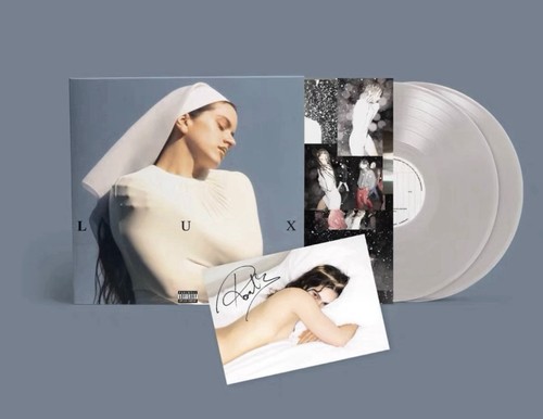 Rosalía - LUX - 2LP Clear Vinyl Record - Signed Postcard with a Heart prezzo ebay