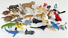 Safari Ltd Lot Of 30 Wildlife Animal Figures Birds Safari Ocean + 4 Tigers/Cat