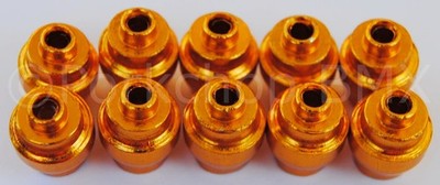 Dia-Compe aluminum alloy bicycle brake lever end buttons (PACK OF 10) DARK GOLD