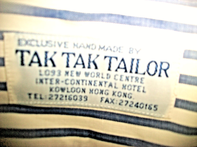 VTG Shirt HANDMADE by TikTAK Tailor @ Hong Kong Intercontinental Hotel XL