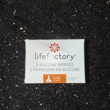 Life Factory Silicone Nipple Stage 3 Neck 6 Months