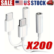 USB-C Type C to 3.5mm AUX Headphone Jack Adapter Lot For iPhone 17/Android Phone