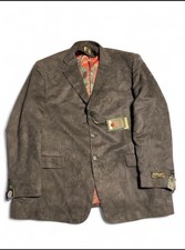 Firado Handtailored Made In Italy Men's 52 R Premium Super 140s Wool Suit Blazer