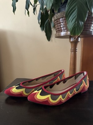 Katy Perry Collections The Fuego Flame Ballet Flats Women s Size US 6