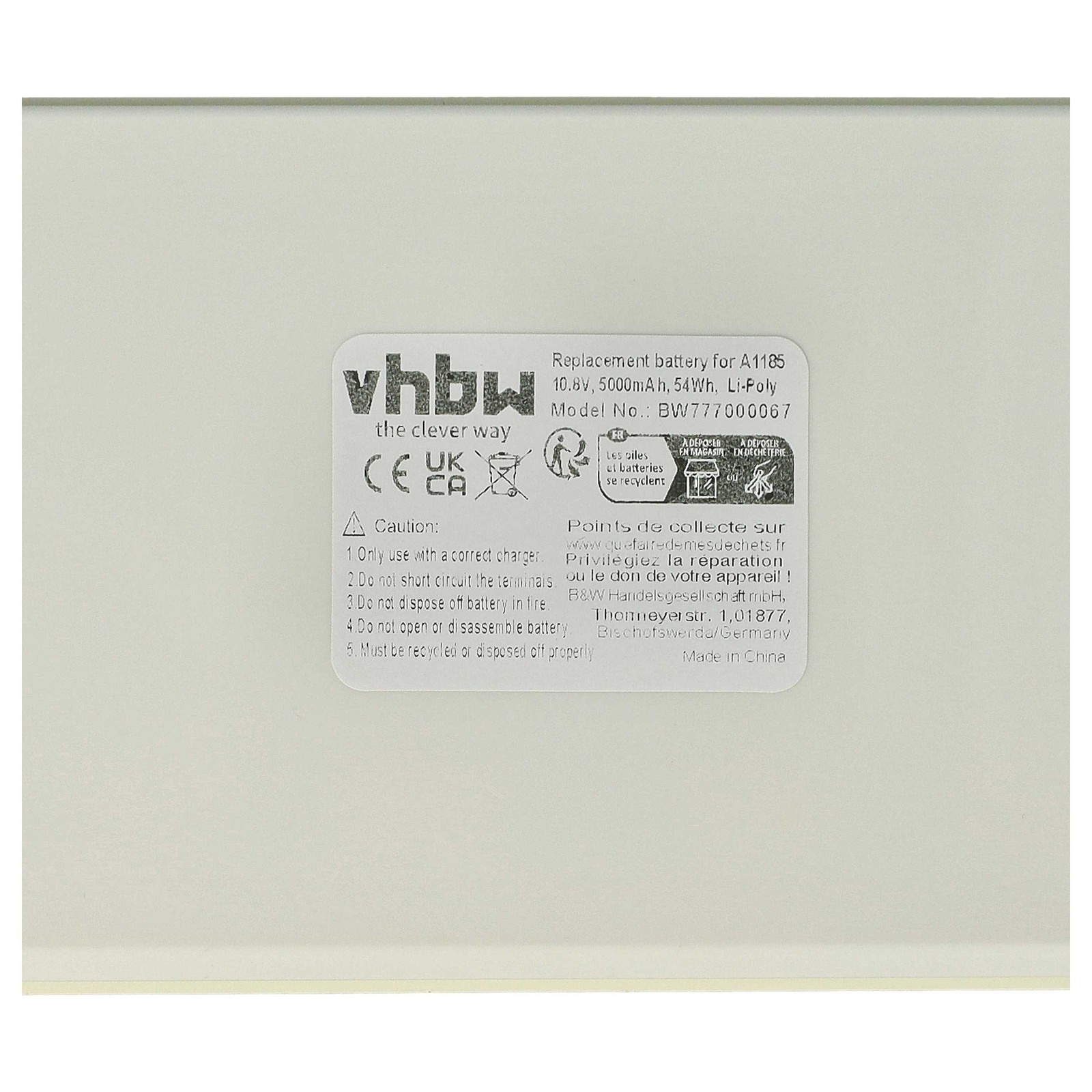 Batteria per Apple MacBook 13" MB062CH/A 13" MB062B/A 13" MB062/A 5000mAh 10,8V foto 5