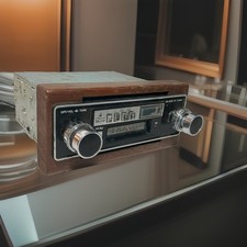 Vintage Cobra 50 Ltd In Dash Amfm Stereo Cb Radio In Dash Wood Face Rare Parts