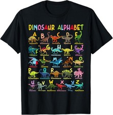 Types of Dinosaurs Alphabet ABC Dino Learning Unisex T-Shirt