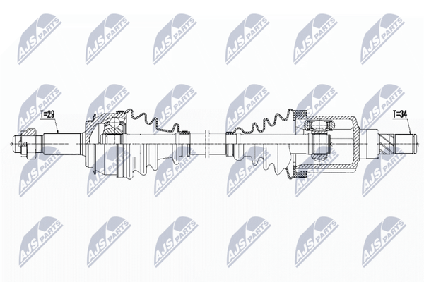 NTY Antriebswelle NPW-RE-124 FüR Renault-image