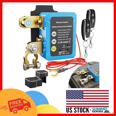 12V Automatic Battery Shut Off Switch with Remote Control for Cars and Boats