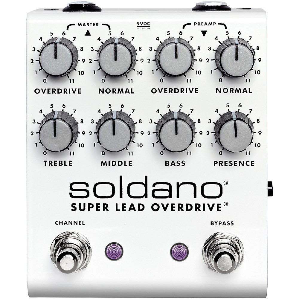 Soldano SLO Plus Dual Channel Super Lead Overdrive Effects Pedal White