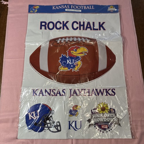 Kansas University KU Jayhawks Football Wall Clings Sunflower Showdown Large - Picture 1 of 8