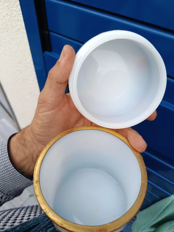 Bonbonnière Coffret Opaline Ancien - Photo 3/4