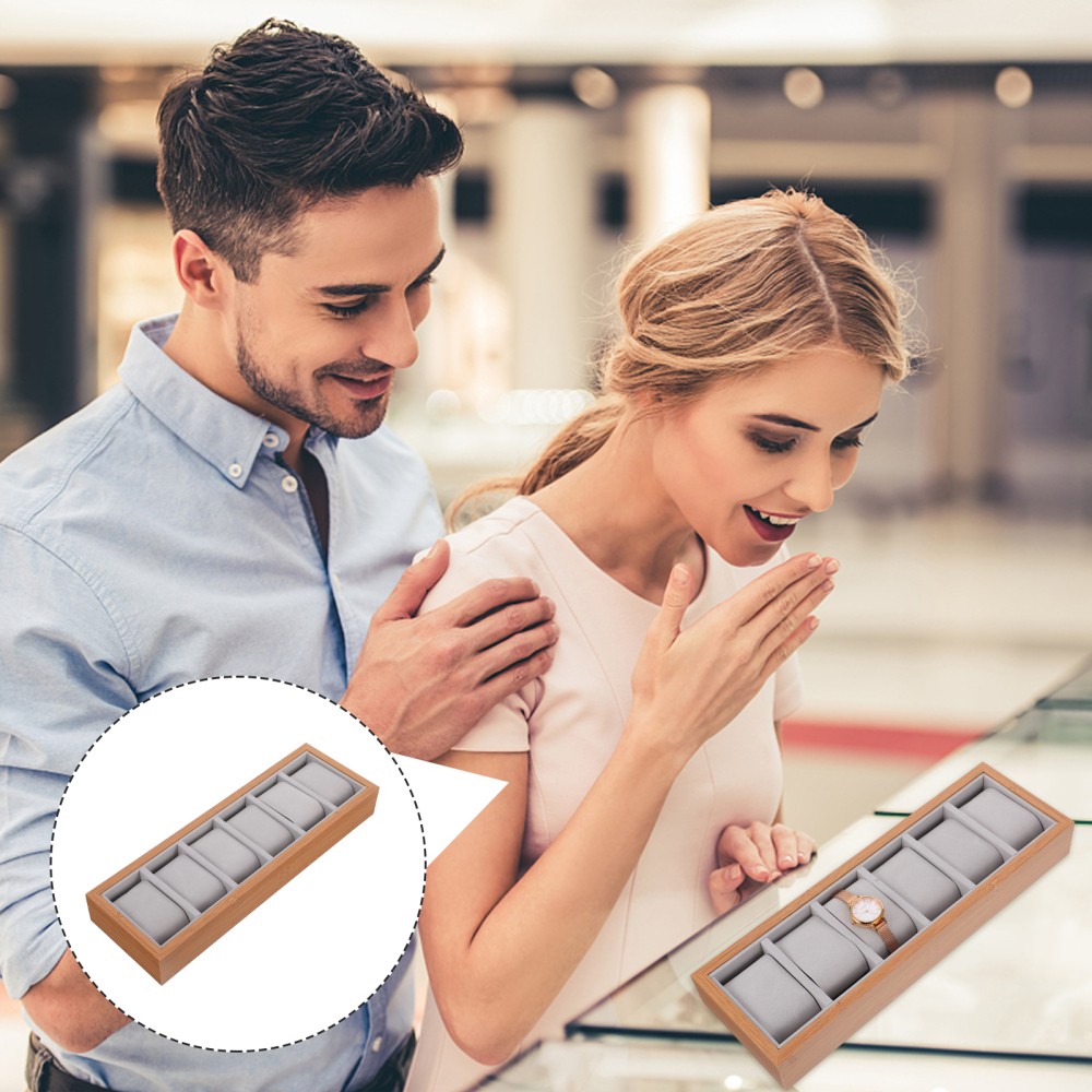 Jewelry Organizer Watch Display Case Storage Tray for Watches-image