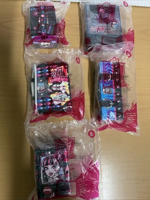 Monster High Mcdonald s 2015 Lot Of  5 Toys New Hard To Find