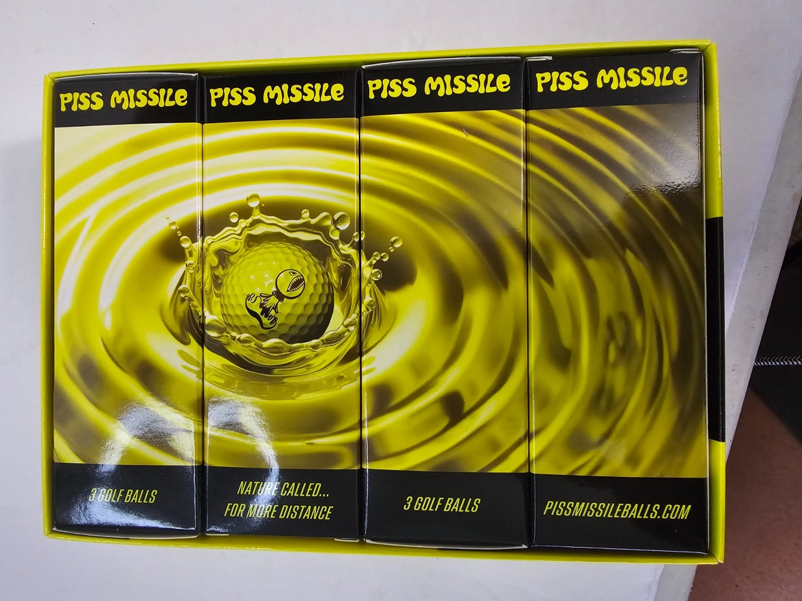 P*ss Missile Distance Golf Balls 4-Piece Design Surlyn Cover