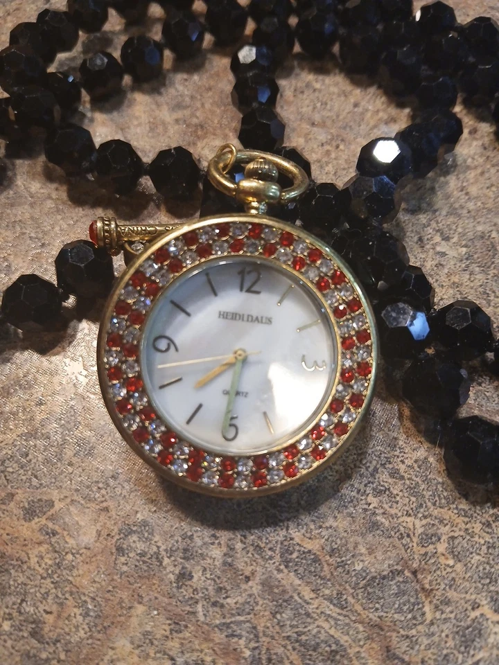 Reloj colgante collar reversible Swarovski Heidi Daus "Timing is Everything" Foto 2 de 4