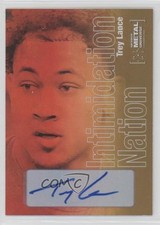 2021 Skybox Metal Universe Champions Intimidation Nation Trey Lance Auto 08aq