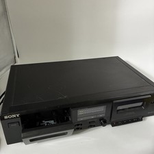 Sony TC-WE305 Black Dual Cassette Tape Deck Powers On Parts Or Repair