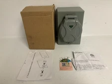 WELLUCK 30 Amp Generator Power Inlet Box, NEMA 3R Power Inlet Box with 4 Prong