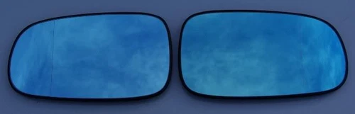 ASPHERICAL BLIND SPOT REAR VIEW MIRROR GLASS PAIR HEATED for 03-08 SAAB 9-3 9-5 