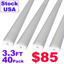 3.3FT 6.6FT LED Aluminum Profile Channel Holder U/V Shape for LED Light Strip