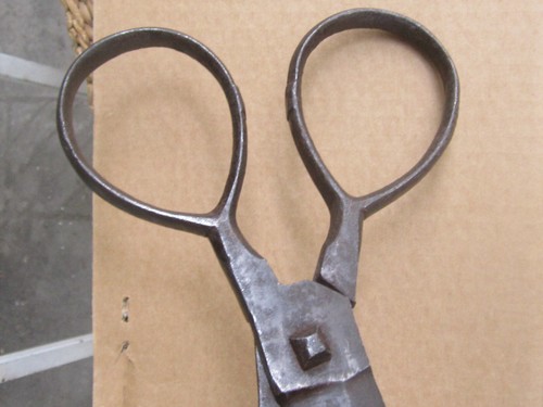 Rare Antique Ottoman Era Balkans region Massive Iron Hand Forget Scissors 1853y. - Picture 3 of 11