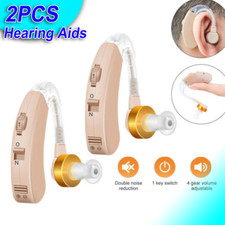 1 Pair Rechargeable Hearing Aids for Seniors & Adults with Noise Cancelling Dig