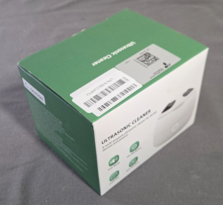 Upgraded Ultrasonic Retainer Cleaner, 45kHz Retainer Cleaner 200ML Dental Clean