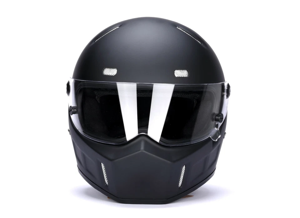 Casco completo de fibra de vidrio CRG para motocicleta aprobado por puntos (extra grande disponible) Foto 3 de 4