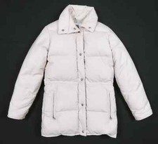 Vintage 90s Gerry Quilted Down Tan Womens Full Zip Snap Puffer Parka Jacket S