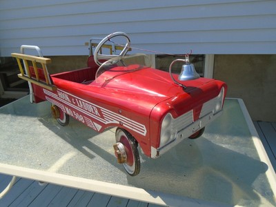 Amf Fire Truck Pedal Car Hook Ladder No 508 Vintage 1960s Ebay