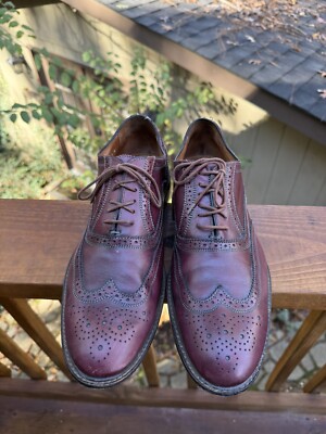 Vero Cuoio Mens Dress Shoes wing tip oxford lace up Oxblood Size 11 M Italy
