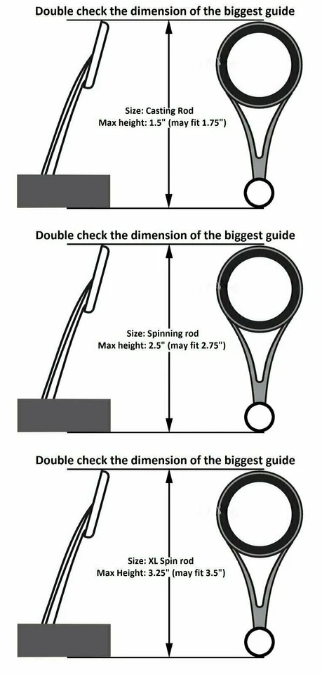 Cubierta de caña de pescar Reaction Tackle/manga de caña/calcetín de caña (paquete de 2) Foto 2 de 4